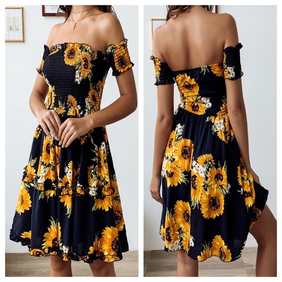 Sunflower Smock Dress - Picture 3 of 3